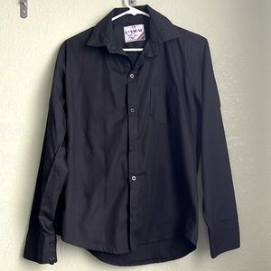 Black long sleeve dress shirt